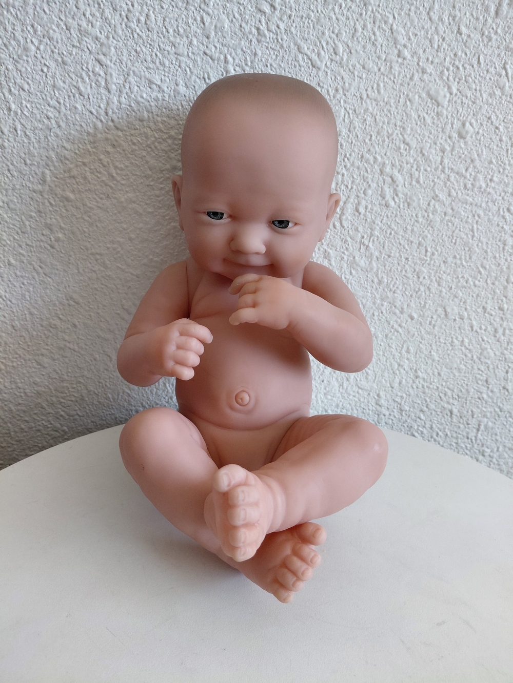 Berenguer reborn realistic blue eyed smiling baby doll 14”